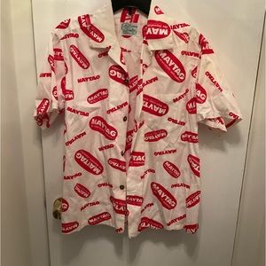 Maytag, VERY vintage, Fun, button down shirt, size M?